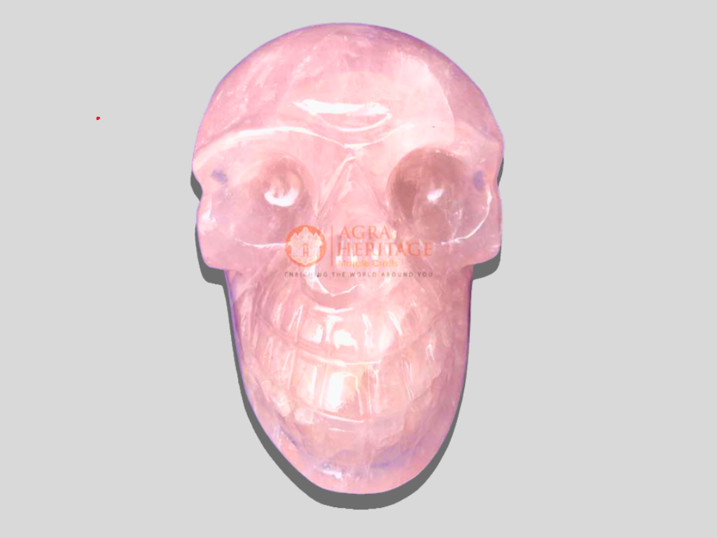 Rose Quartz Cranium Skull Halloween Gift